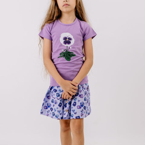 Purple Violas-Skirt