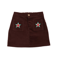 Cord Hot Brown 03-Skirt