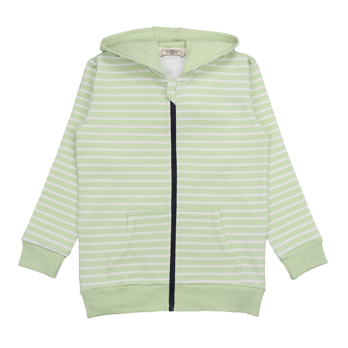 Green stripes 14-Sweat Jacket