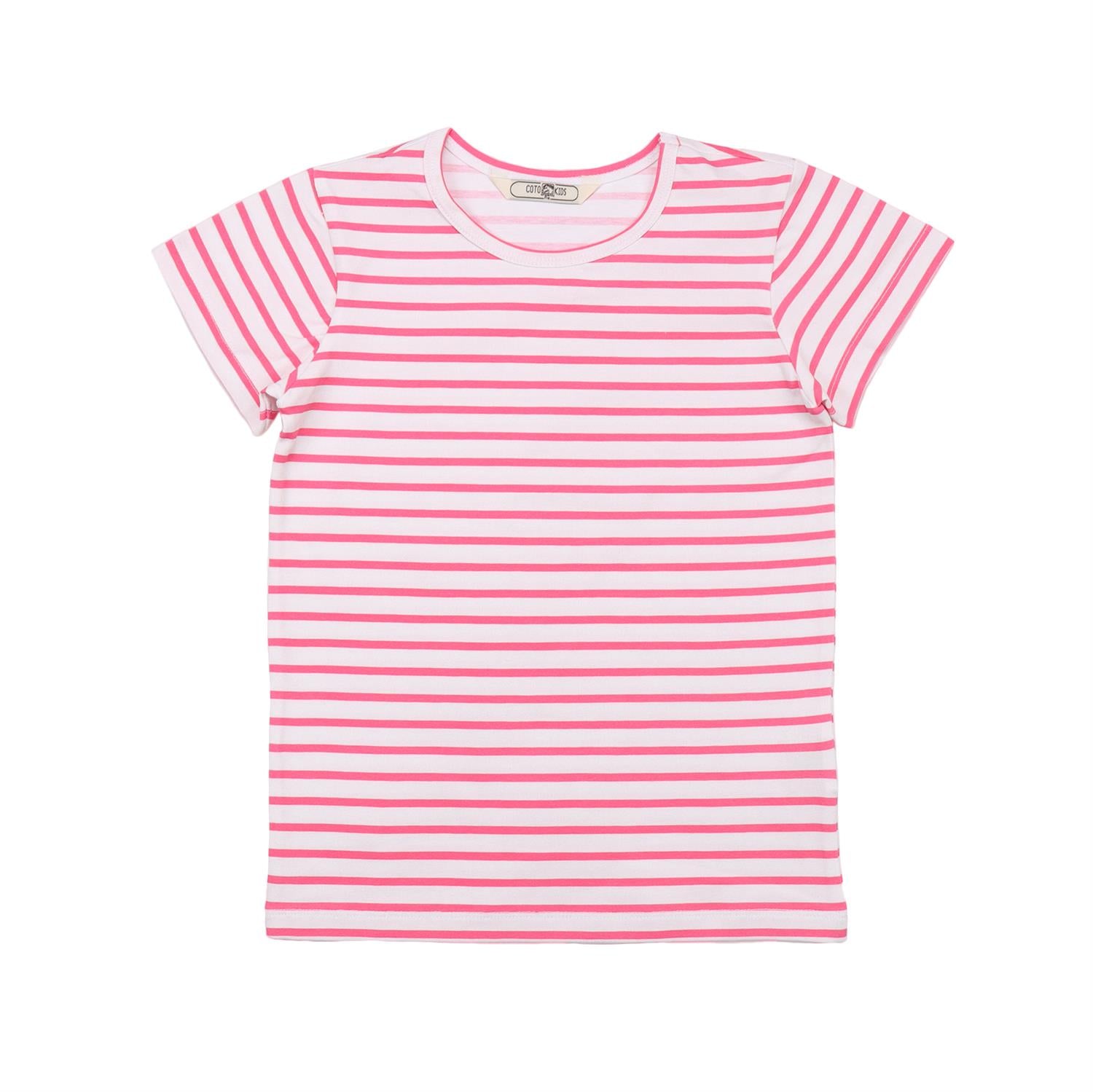 Pink stripes 12-T-Shirt
