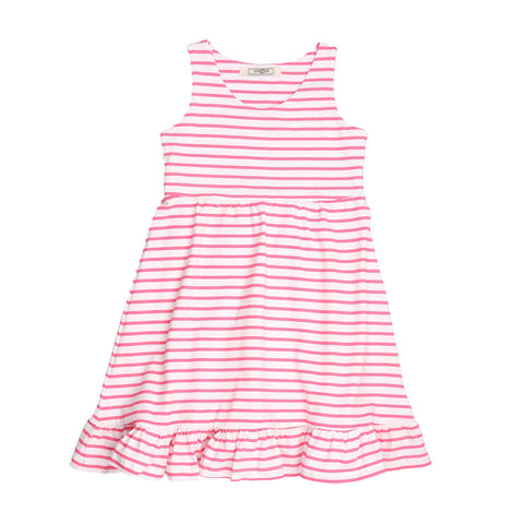 Pink stripes 12-Sleeveless Dress