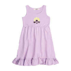 Yellow Flowers-Sleeveless Dress
