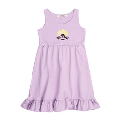 Yellow Flowers-Sleeveless Dress