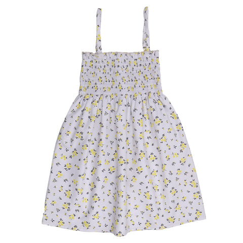 Yellow Flowers-Strap Blouse