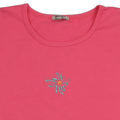 Pink Flowers-T-Shirt