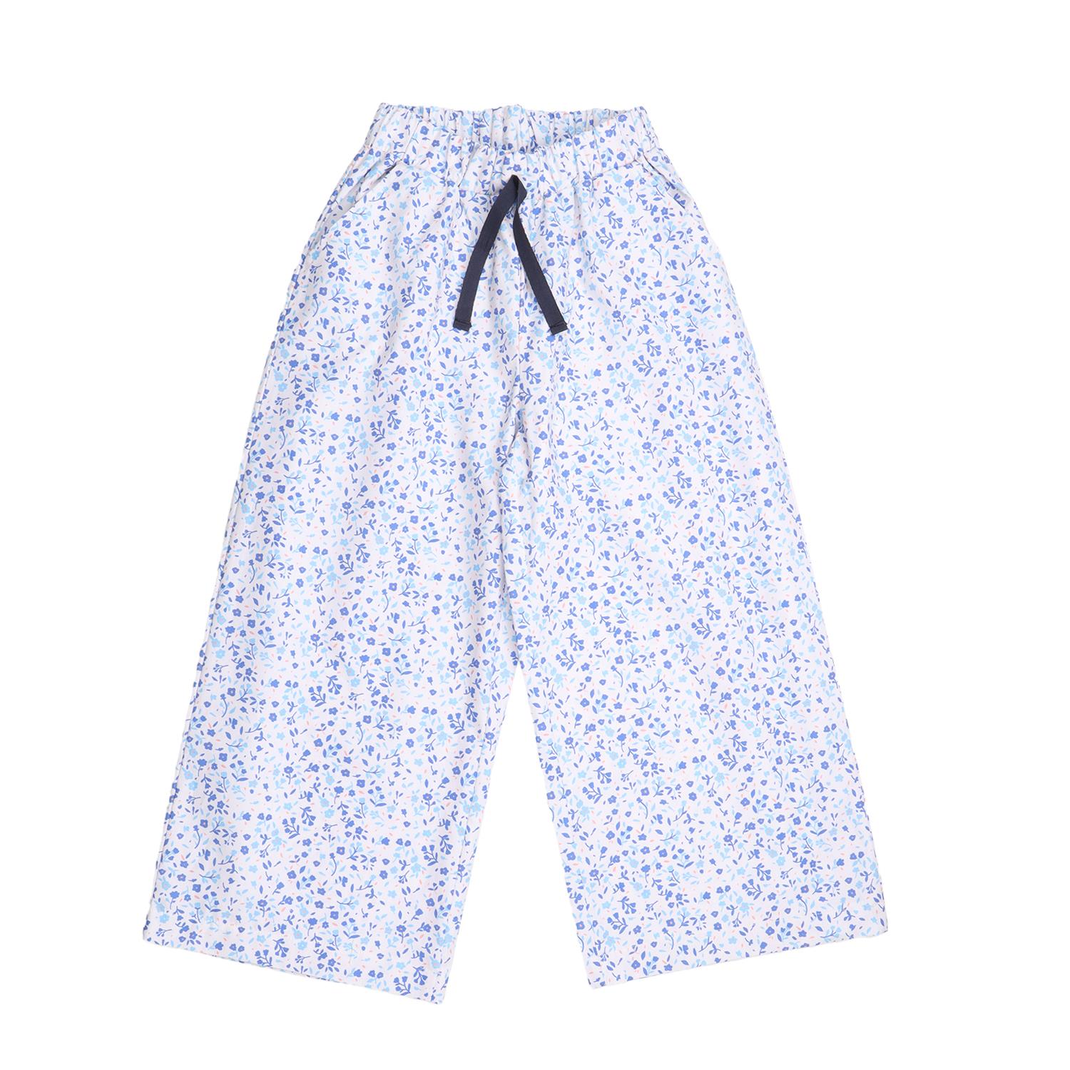 Blue Flowers-Trousers