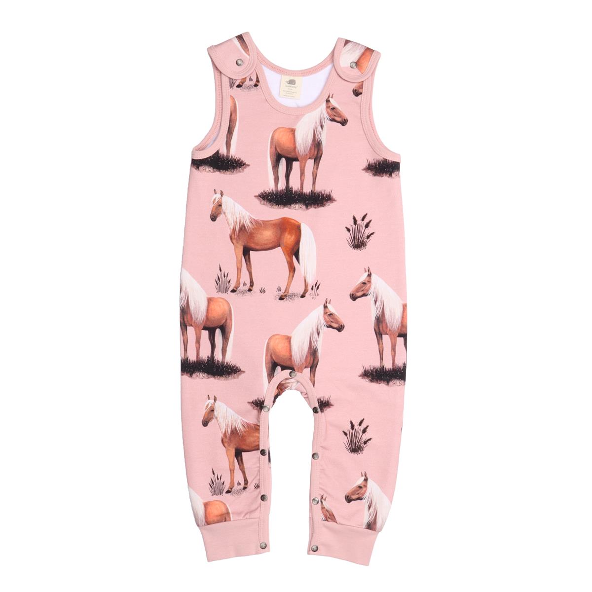 Sleeveless romper made of cotton (organic)