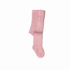 Collants en tissu éponge en coton biologique - collants pour enfants chauds et doux pour la peau en rose tendre