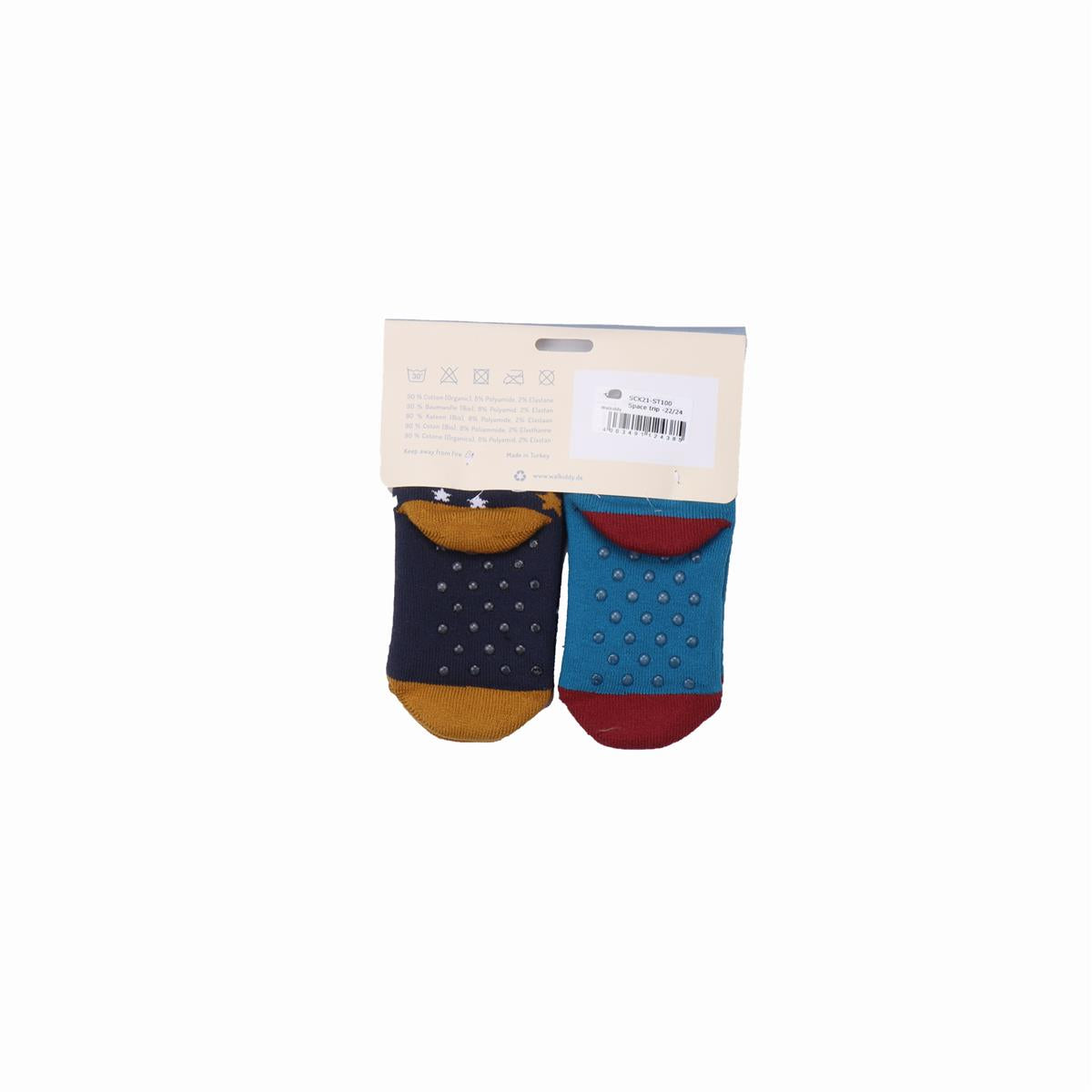 2 Paar Stoppersocken aus Baumwolle (Bio)