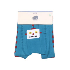 Chaussettes leggings en coton biologique - collants pour enfants confortables et respirants au design robot