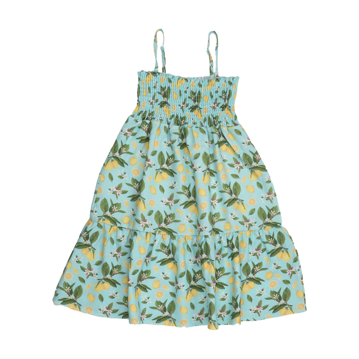 Citrus Bloom-Strap Dress