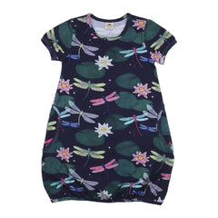Short sleeve dress made of cotton (organic)