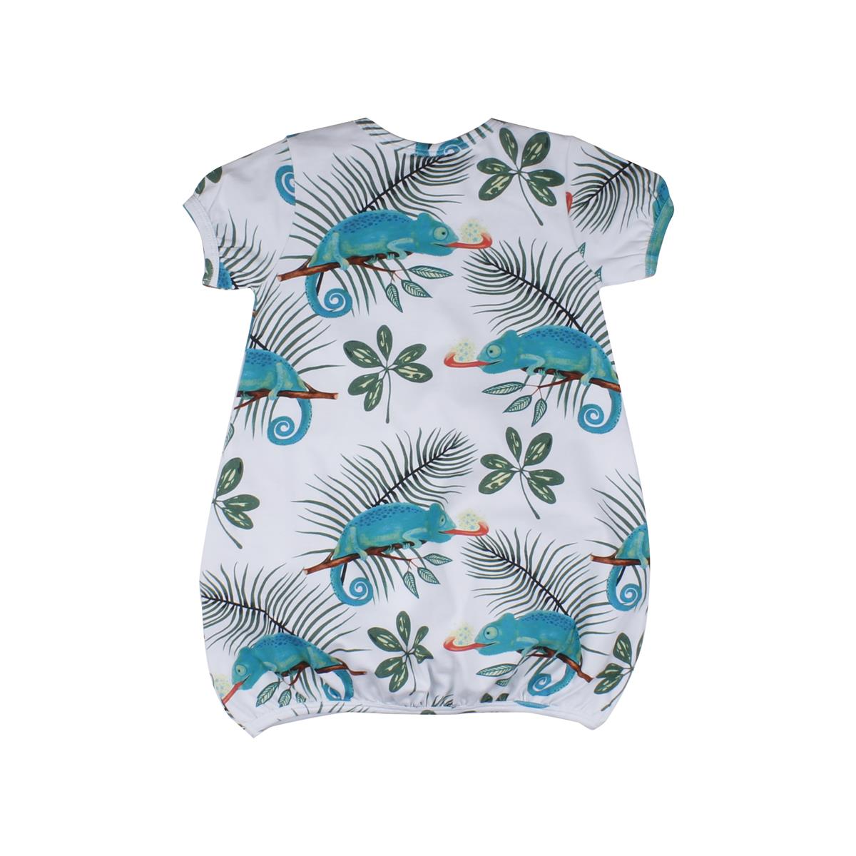 فستان قصير الأكمام مصنوع من القطن (عضوي)