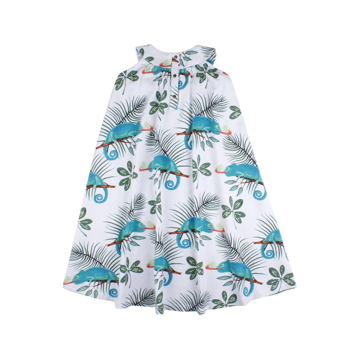 Robe à manches courtes en coton (biologique)