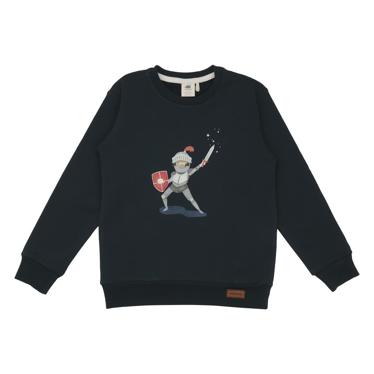 Organik pamuklu kazak sweatshirt
