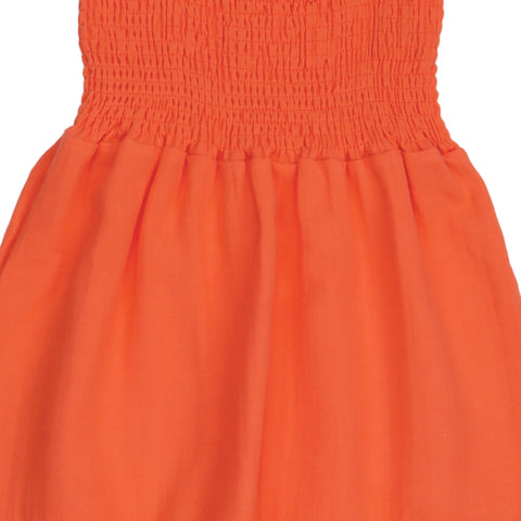 Coral Bloom-Strap Dress