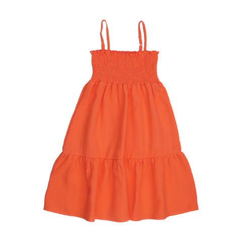 Coral Bloom-Strap Dress