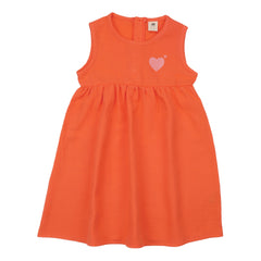 Coral Bloom-Sleeveless Dress