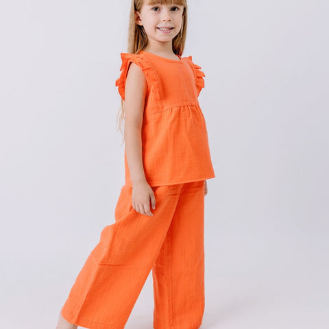 Coral Bloom-Blouse Top