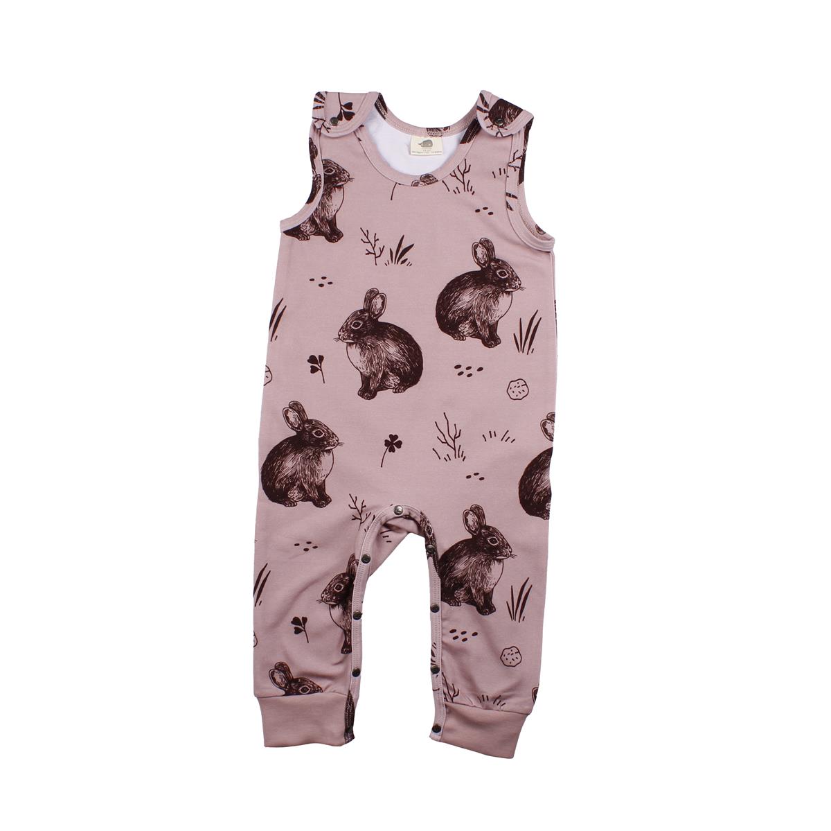Sleeveless romper made of cotton (organic)