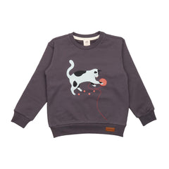 Organik pamuklu kazak sweatshirt