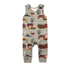 Sleeveless romper made of cotton (organic)