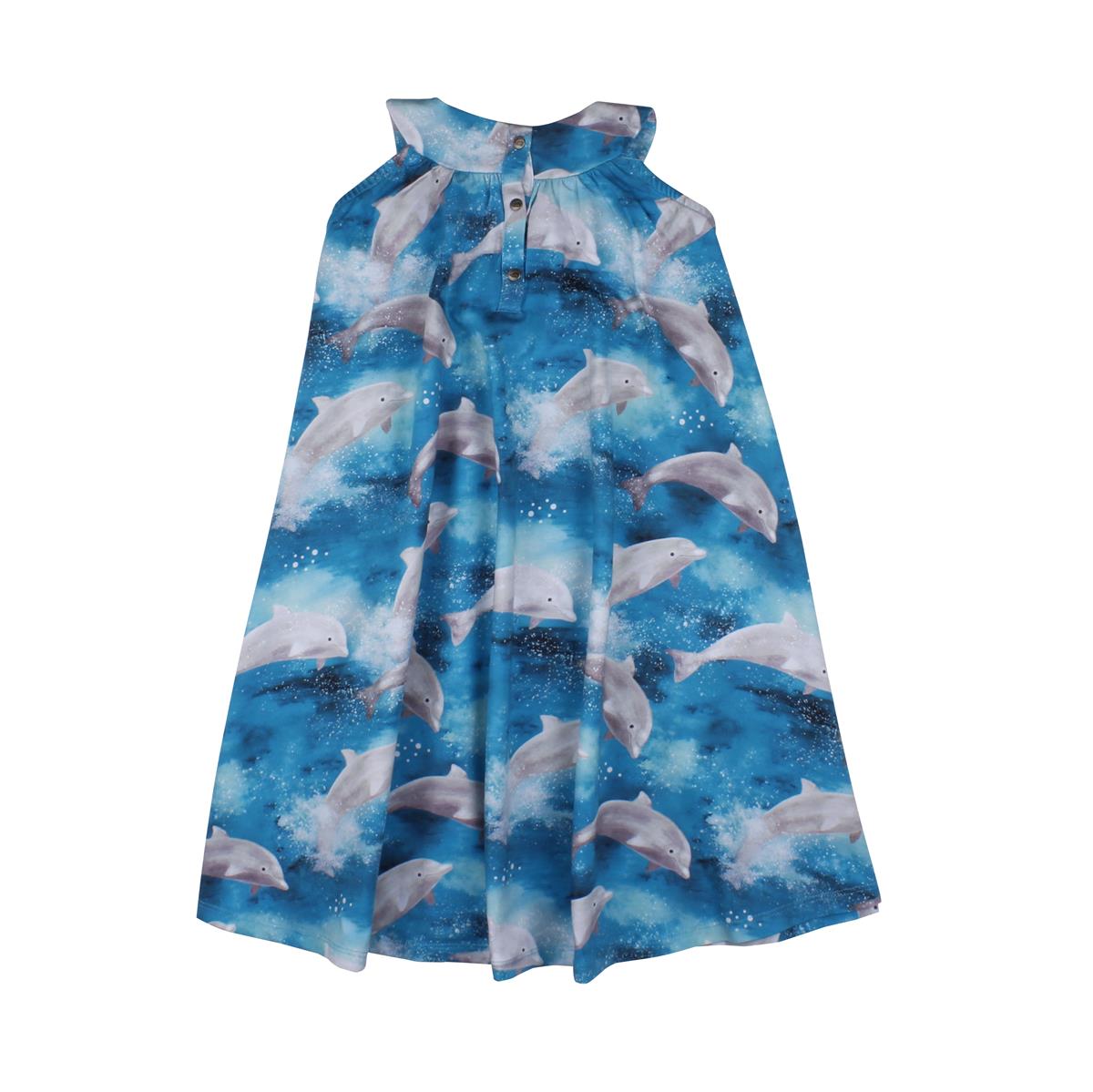 Short sleeve dress made of cotton (organic)