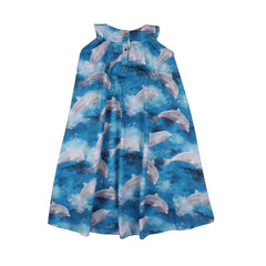 Short sleeve dress made of cotton (organic)