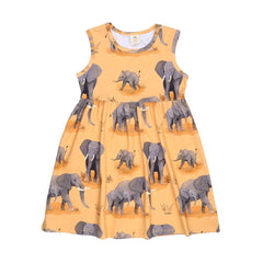 Short sleeve dress made of cotton (organic)