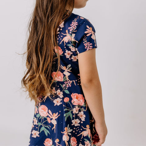 Fairies and Flowers-Flared Dress