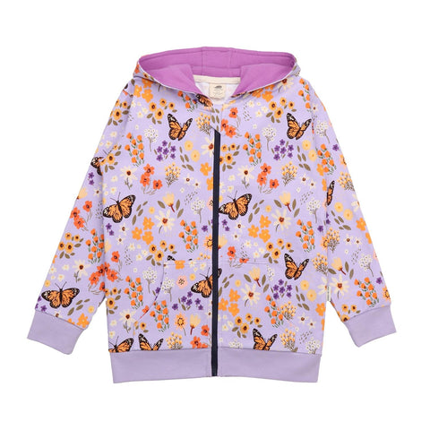 Flowers and Butterflies-Sweat Jacket