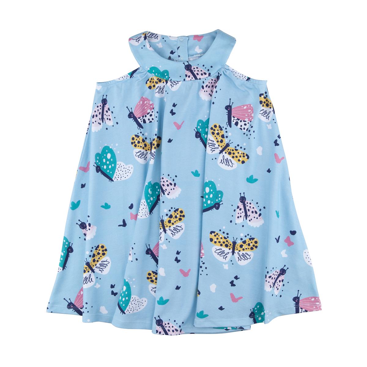 Short sleeve dress made of cotton (organic)