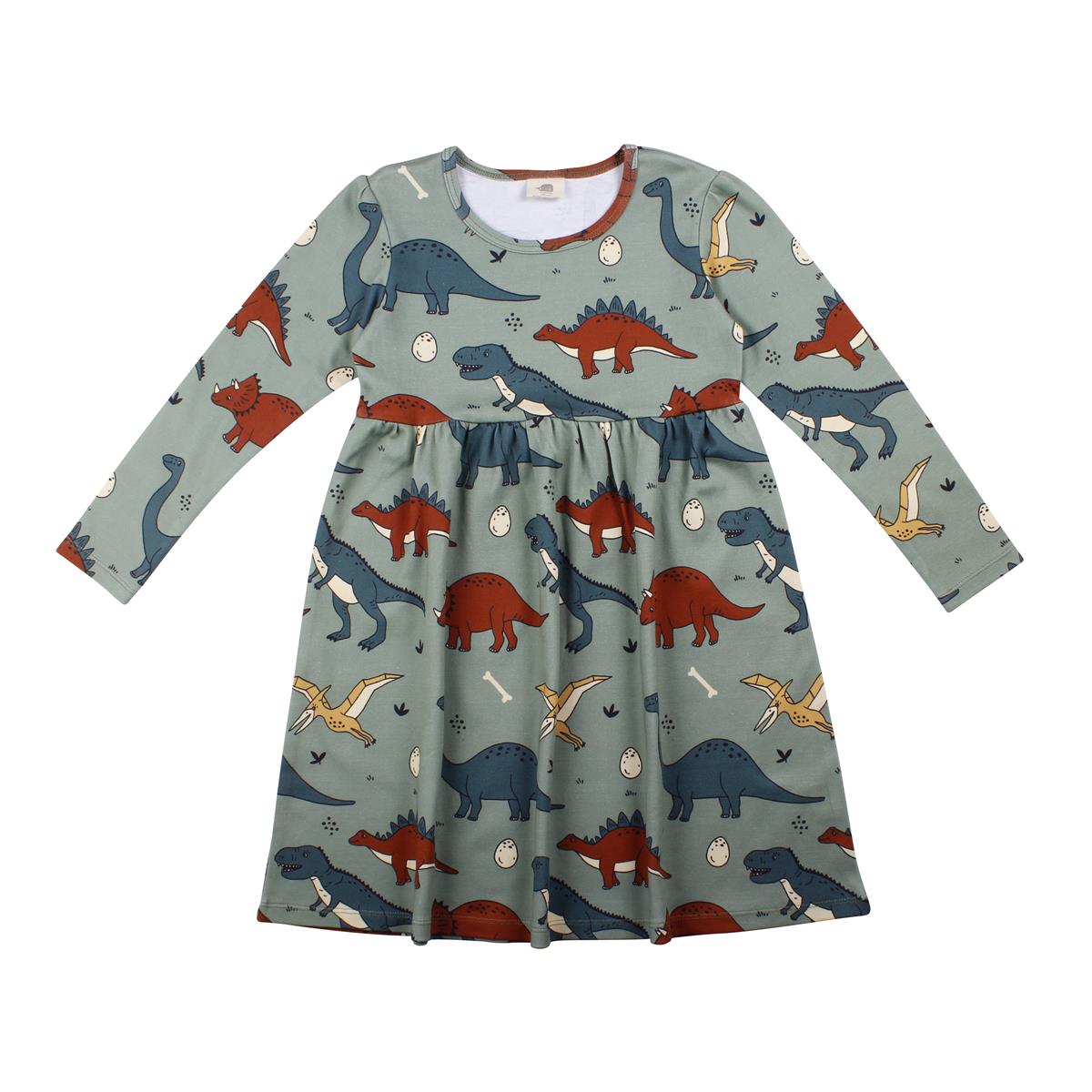 Robe à manches longues en coton (biologique)
