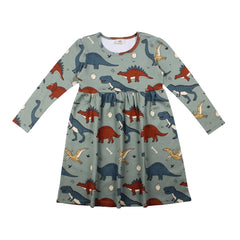 Robe à manches longues en coton (biologique)
