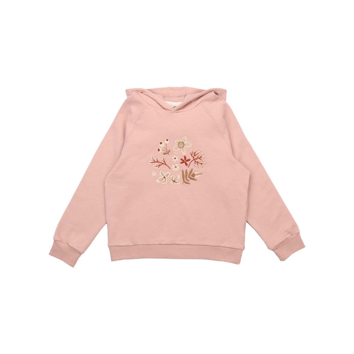 Sudadera con capucha con flores de fantasía