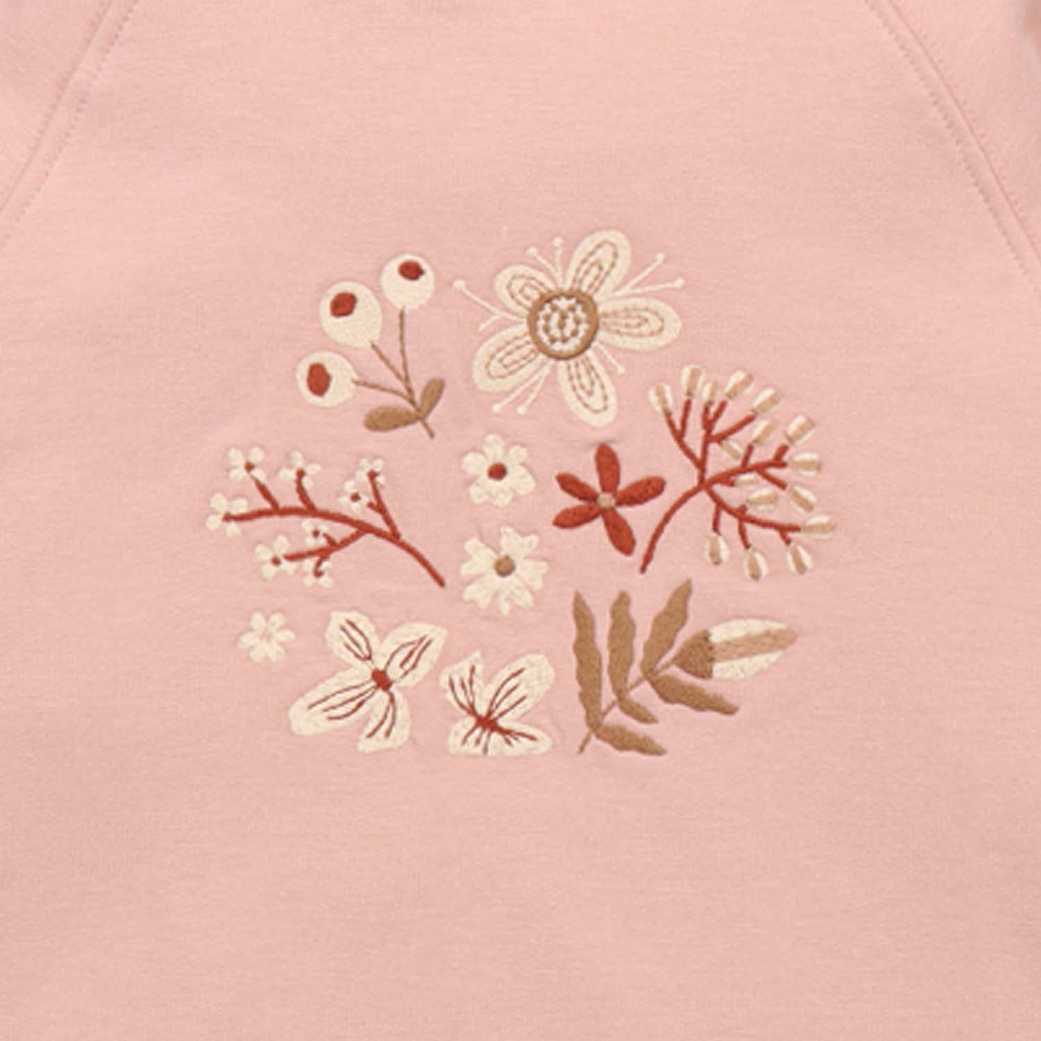 Sudadera con capucha con flores de fantasía