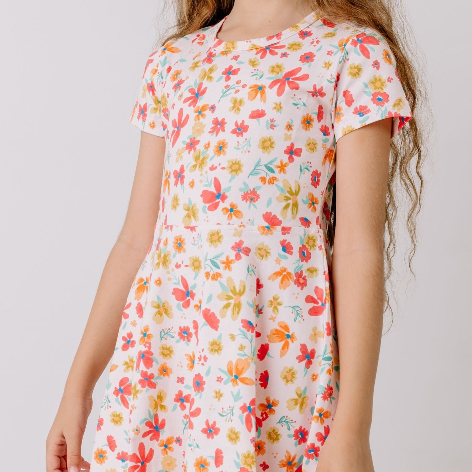 Flower Garden-Flared Dress