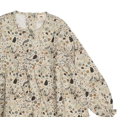 Fleurs d'automne - Robe à volants