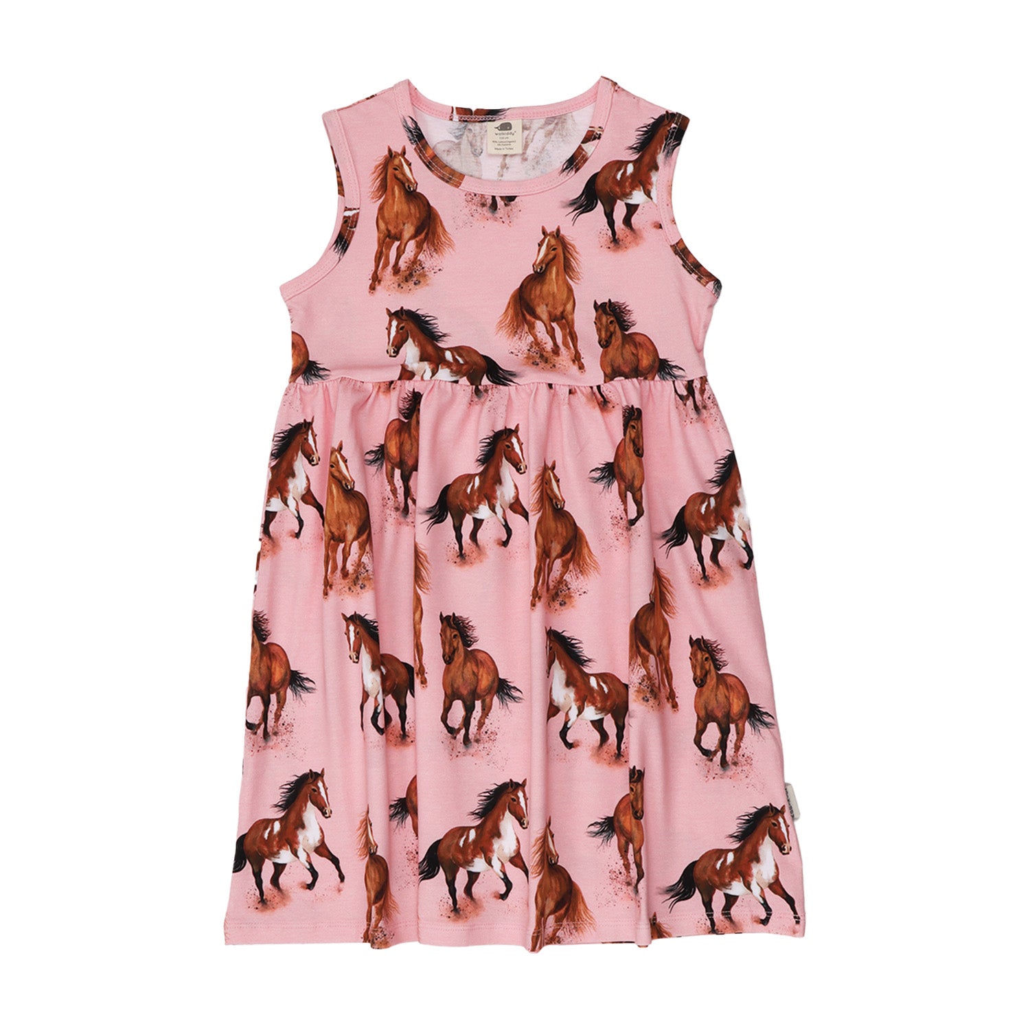 Graceful Horses-Sleeveless Dress