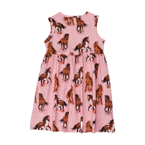 Graceful Horses-Sleeveless Dress