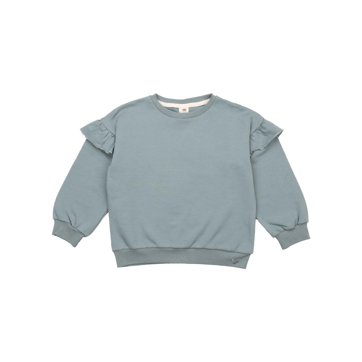 Sudadera con volantes color verde