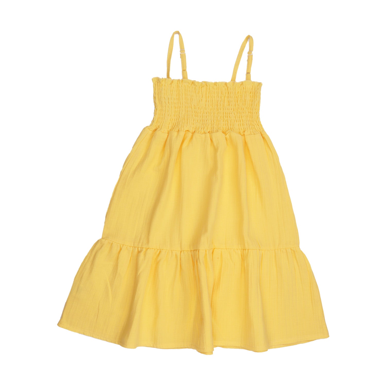 Golden Sun-Strap Dress