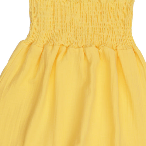 Golden Sun-Strap Dress