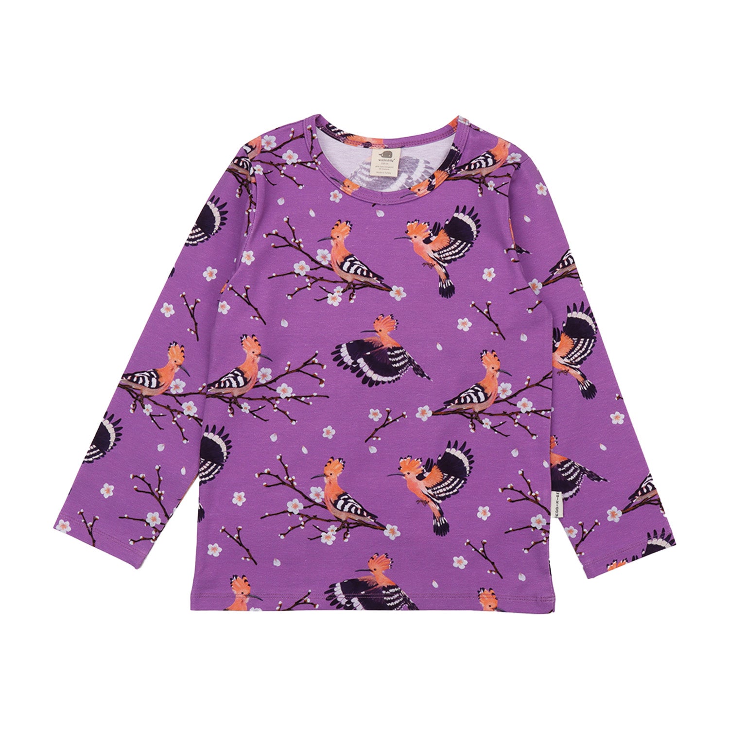Happy Hoopoes Shirt für Kinder – Walkiddy nachhaltige Kindermode aus Bio-Baumwolle