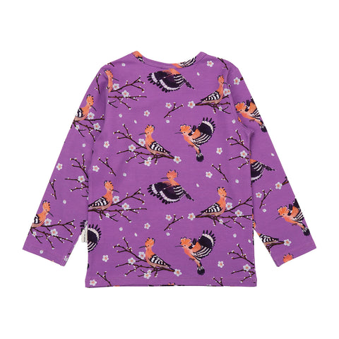 Happy Hoopoes Shirt für Kinder – Walkiddy nachhaltige Kindermode aus Bio-Baumwolle
