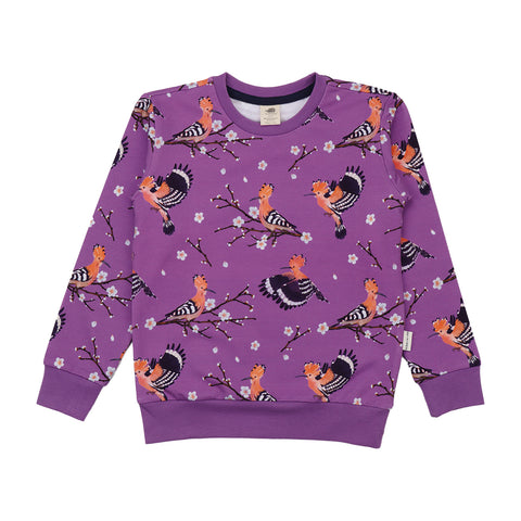 Happy Hoopoes Sweatshirt für Kinder – Walkiddy nachhaltige Kindermode aus Bio-Baumwolle