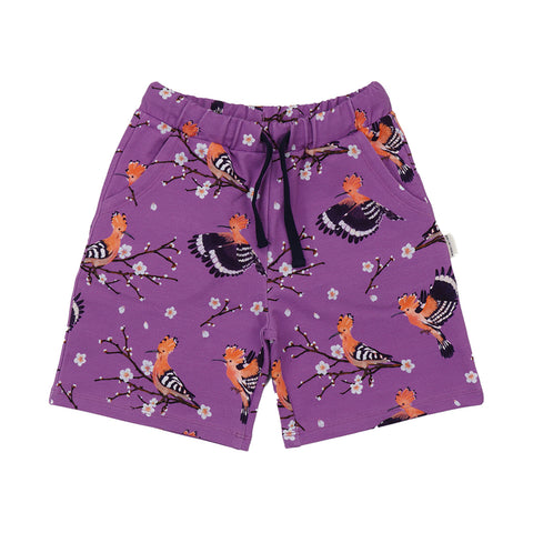Happy Hoopoes Shorts für Kinder – Walkiddy nachhaltige Kindermode aus Bio-Baumwolle