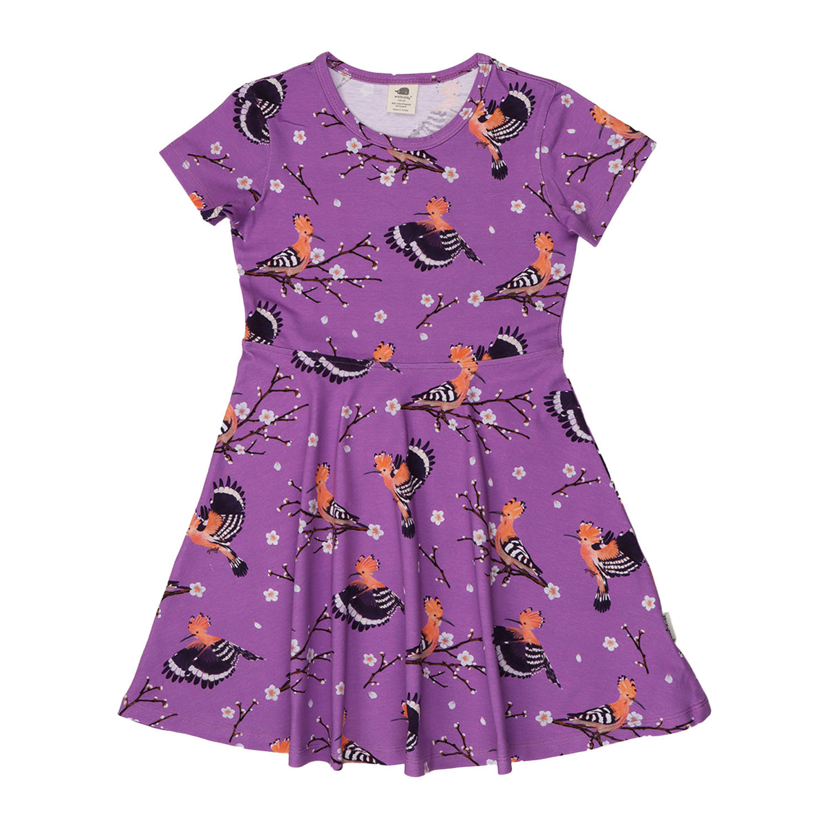 Happy Hoopoes-Flared Dress