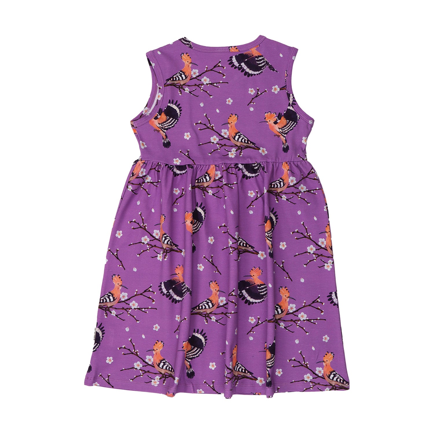 Happy Hoopoes Kleid für Kinder – Walkiddy nachhaltige Kindermode aus Bio-Baumwolle