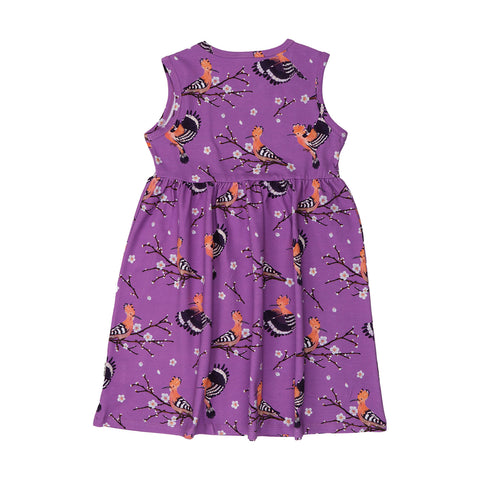 Happy Hoopoes Kleid für Kinder – Walkiddy nachhaltige Kindermode aus Bio-Baumwolle
